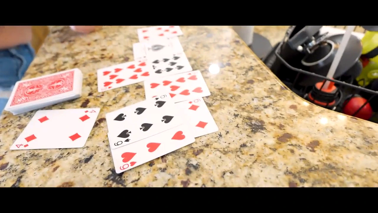 I have a hot new stepmom, Coco Vandi, and I decide to play strip poker with her. We both know the rules and soon we are left without any clothes on and in the heat of the moment.